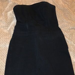 J. Crew Black strapless casual dress